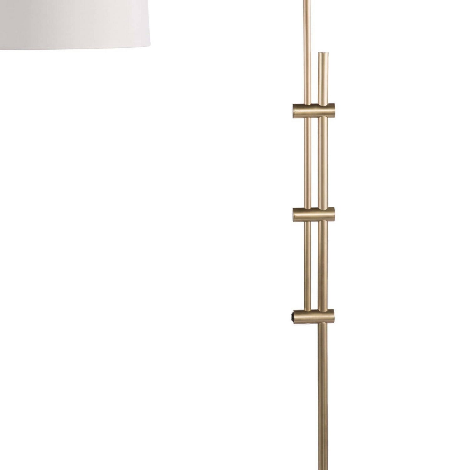 Regina Andrew 14-1004NB Arc One Light Floor Lamp Natural Brass