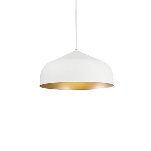 Kuzco Lighting 49117-WH/GD Helena Pendant Light White/Gold