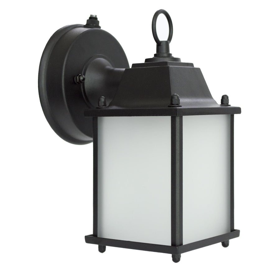 Maxlite Lighting 101309  Outdoor Lantern, Ranch Style With 1x09w 2700k 80cri E26 Socket Led Lamp,  Black Finish, Dusk To Dawn Photocell  1
